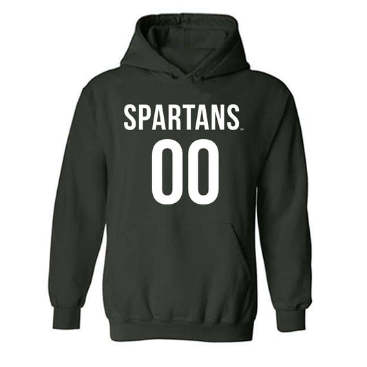 Michigan State - NCAA Men's Soccer : JEB Knox - Replica Shersey Hooded Sweatshirt-0