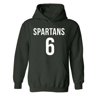 Michigan State - NCAA Women's Soccer : Remini Tillotson - Replica Shersey Hooded Sweatshirt-0