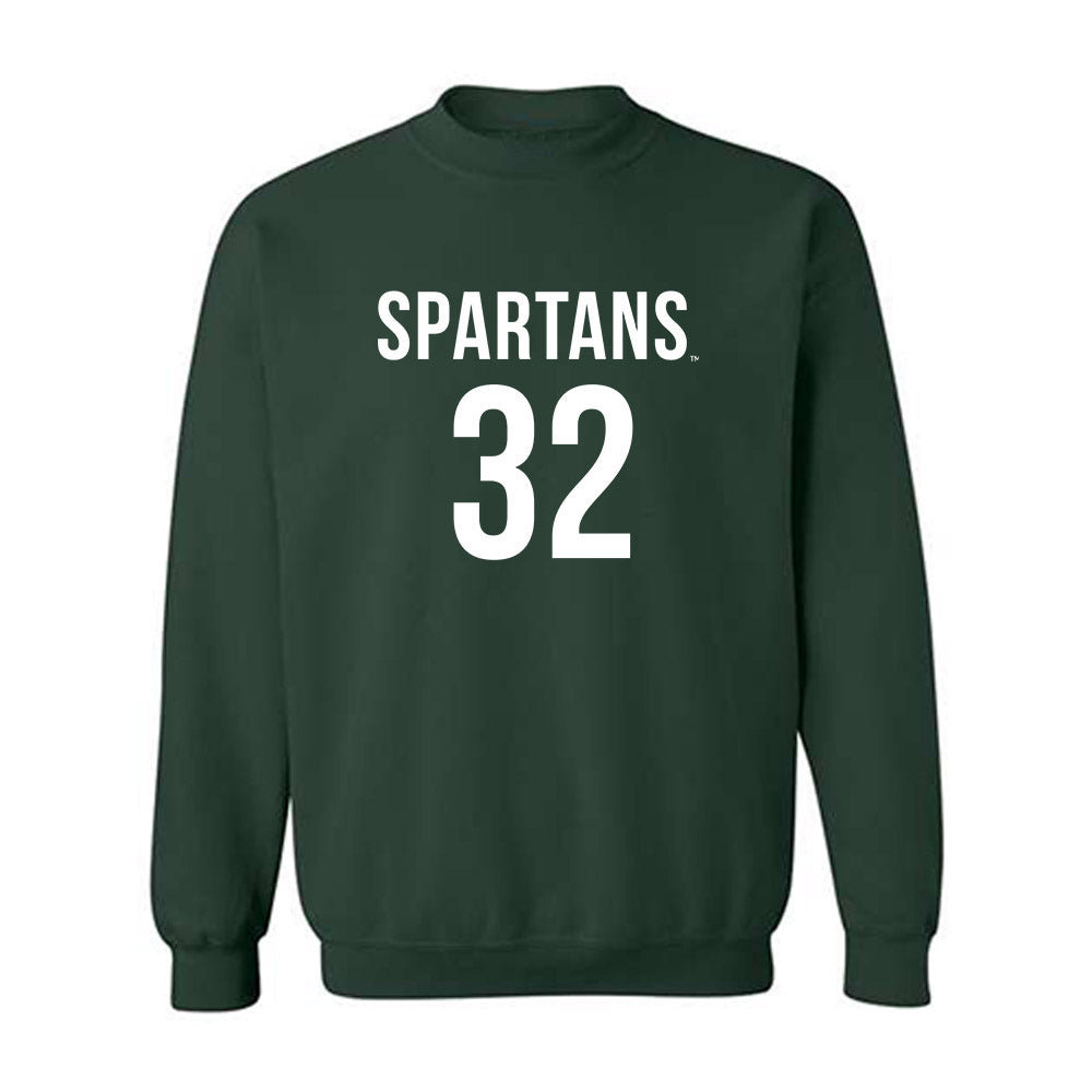 Michigan State - NCAA Men's Soccer : David Anderson - Replica Shersey Crewneck Sweatshirt-0