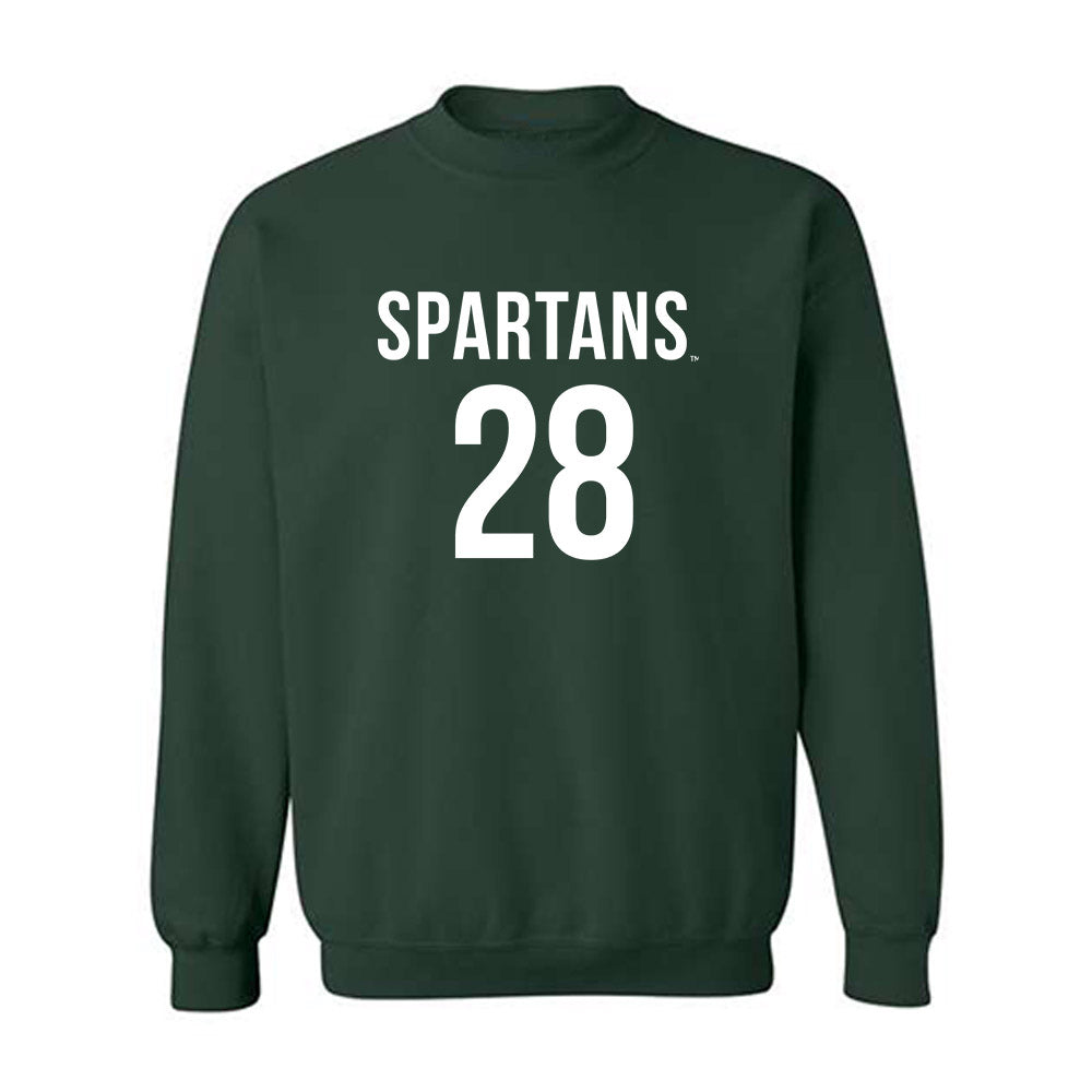 Michigan State - NCAA Men's Soccer : Jake Grekowicz - Replica Shersey Crewneck Sweatshirt-0