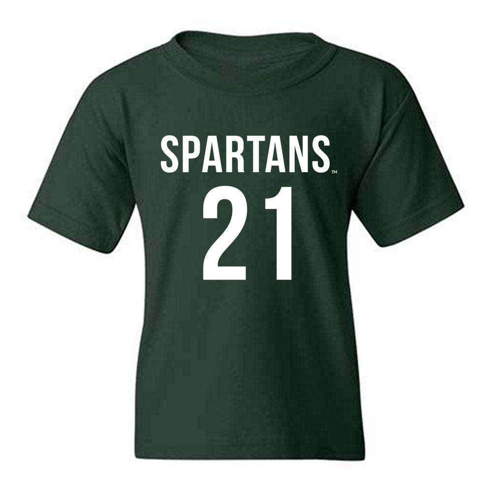 Michigan State - NCAA Women's Soccer : Maleeya Martin - Replica Shersey Youth T-Shirt-0