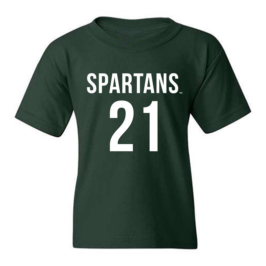 Michigan State - NCAA Women's Soccer : Maleeya Martin - Replica Shersey Youth T-Shirt-0