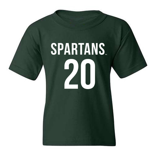Michigan State - NCAA Women's Soccer : Shelby Vaughn - Replica Shersey Youth T-Shirt-0