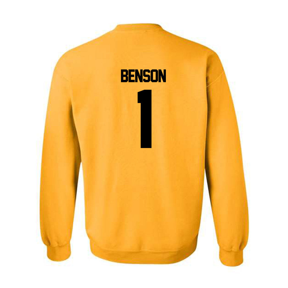 Missouri - NCAA Baseball : Cameron Benson - Classic Shersey Crewneck Sweatshirt-1
