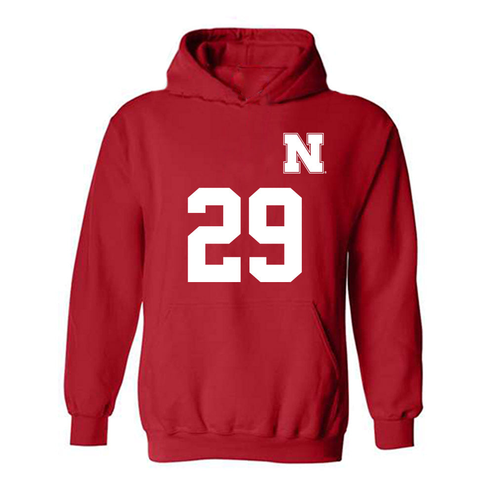 Nebraska - NCAA Women's Soccer : Kayma Carpenter - Replica Shersey Hooded Sweatshirt-0