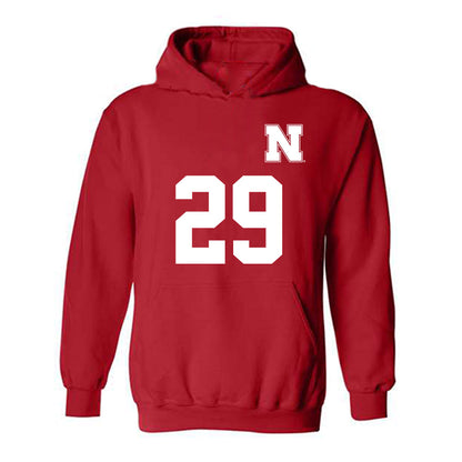 Nebraska - NCAA Women's Soccer : Kayma Carpenter - Replica Shersey Hooded Sweatshirt-0