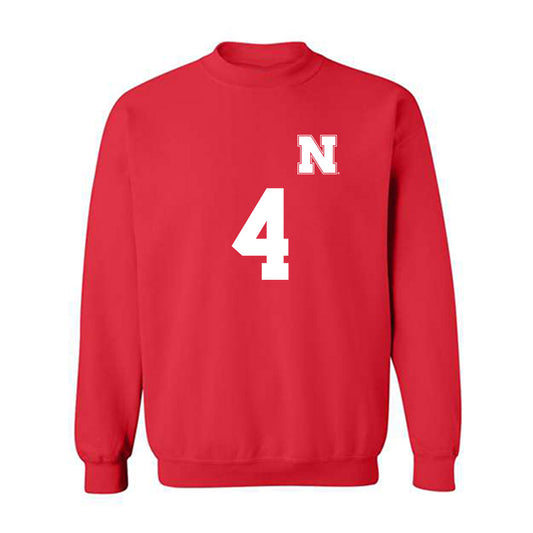 Nebraska - NCAA Women's Soccer : Karli Williams - Replica Shersey Crewneck Sweatshirt-0