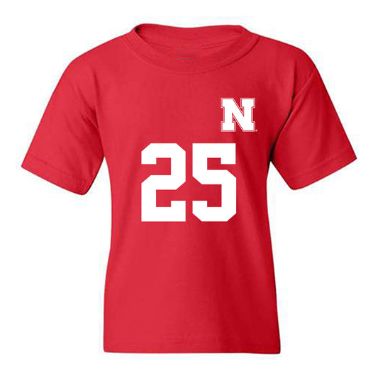 Nebraska - NCAA Women's Soccer : Ella Rudney - Replica Shersey Youth T-Shirt-0