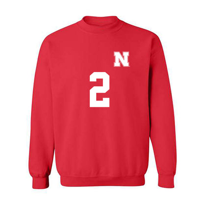 Nebraska - NCAA Women's Soccer : Alyse Then - Replica Shersey Crewneck Sweatshirt-0