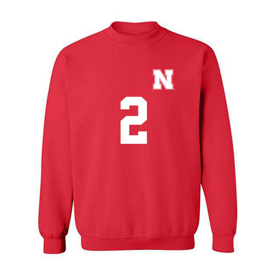 Nebraska - NCAA Women's Soccer : Alyse Then - Replica Shersey Crewneck Sweatshirt-0