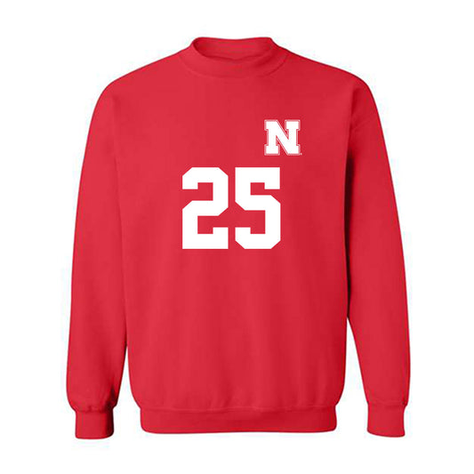 Nebraska - NCAA Women's Soccer : Ella Rudney - Replica Shersey Crewneck Sweatshirt-0