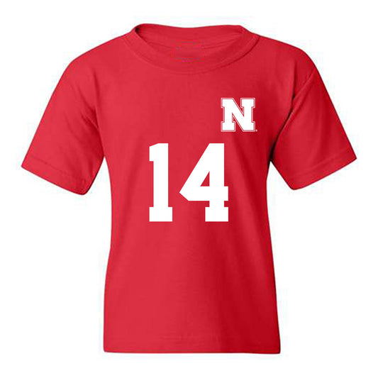 Nebraska - NCAA Women's Soccer : Mila Brach - Replica Shersey Youth T-Shirt-0