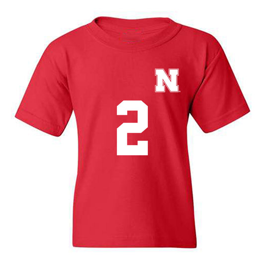 Nebraska - NCAA Women's Soccer : Alyse Then - Replica Shersey Youth T-Shirt-0