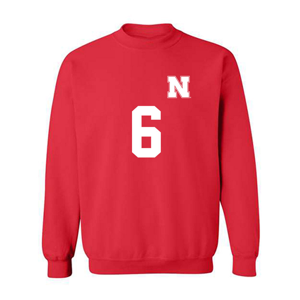 Nebraska - NCAA Women's Soccer : Sadie Sant - Replica Shersey Crewneck Sweatshirt-0