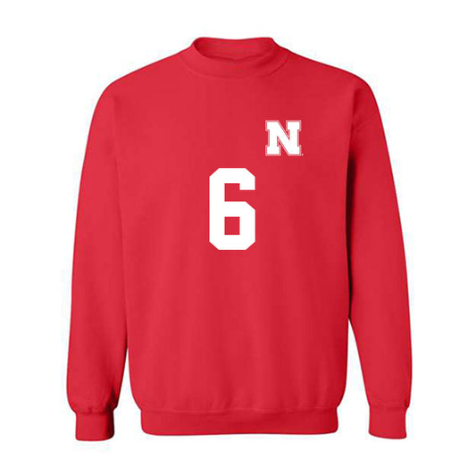 Nebraska - NCAA Women's Soccer : Sadie Sant - Replica Shersey Crewneck Sweatshirt-0