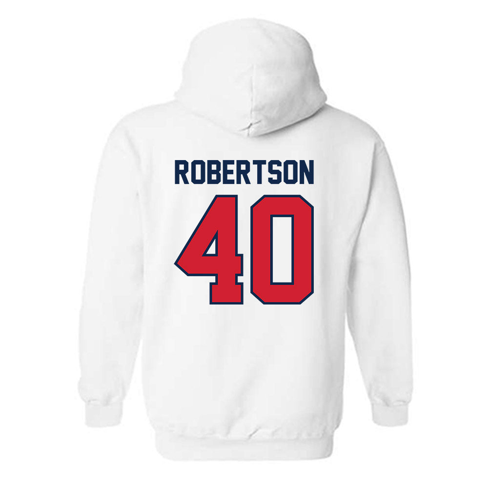 Ole Miss - NCAA Baseball : JP Robertson - Replica Shersey Hooded Sweatshirt-1