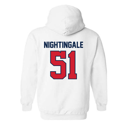 Ole Miss - NCAA Football : Trey Nightingale - Replica Shersey Hooded Sweatshirt-1