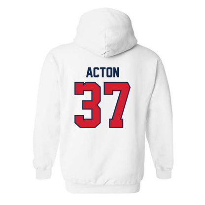 Ole Miss - NCAA Football : Austin Acton - Replica Shersey Hooded Sweatshirt