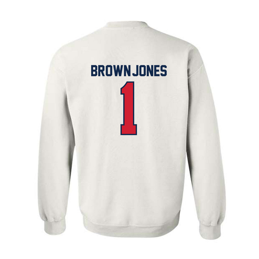 Ole Miss - NCAA Men's Basketball : Mikeal Brown-Jones - Replica Shersey Crewneck Sweatshirt-1