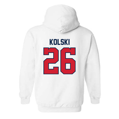 Ole Miss - NCAA Women's Soccer : Allison Kolski - Replica Shersey Hooded Sweatshirt-1