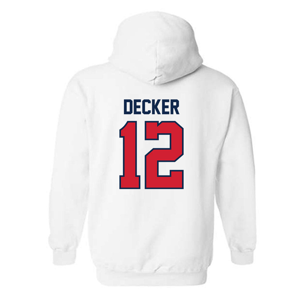 Ole Miss - NCAA Baseball : Dominic Decker - Replica Shersey Hooded Sweatshirt-1