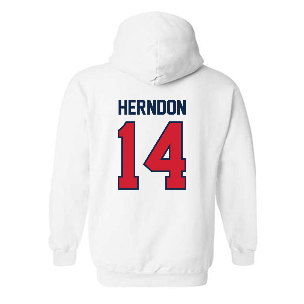 Ole Miss - NCAA Softball : Abby Herndon - Replica Shersey Hooded Sweatshirt-1