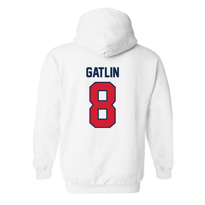 Ole Miss - NCAA Baseball : Bo Gatlin - Replica Shersey Hooded Sweatshirt