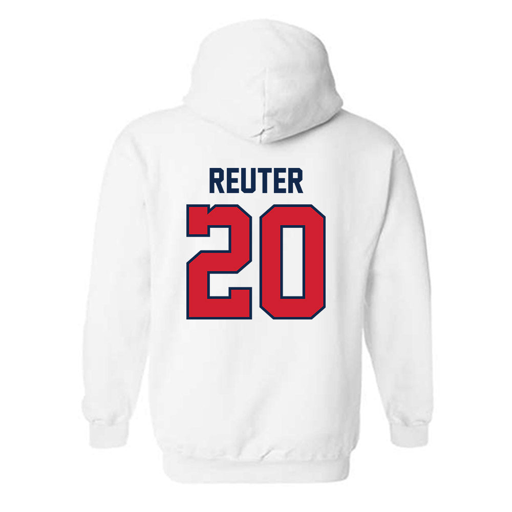 Ole Miss - NCAA Baseball : Collin Reuter - Replica Shersey Hooded Sweatshirt-1