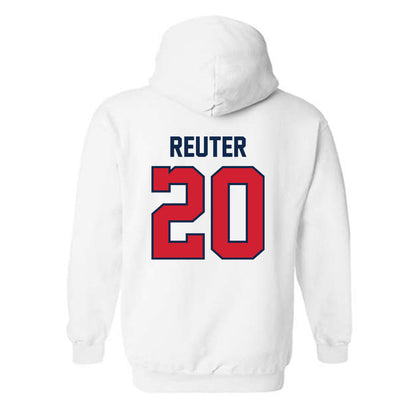 Ole Miss - NCAA Baseball : Collin Reuter - Replica Shersey Hooded Sweatshirt-1