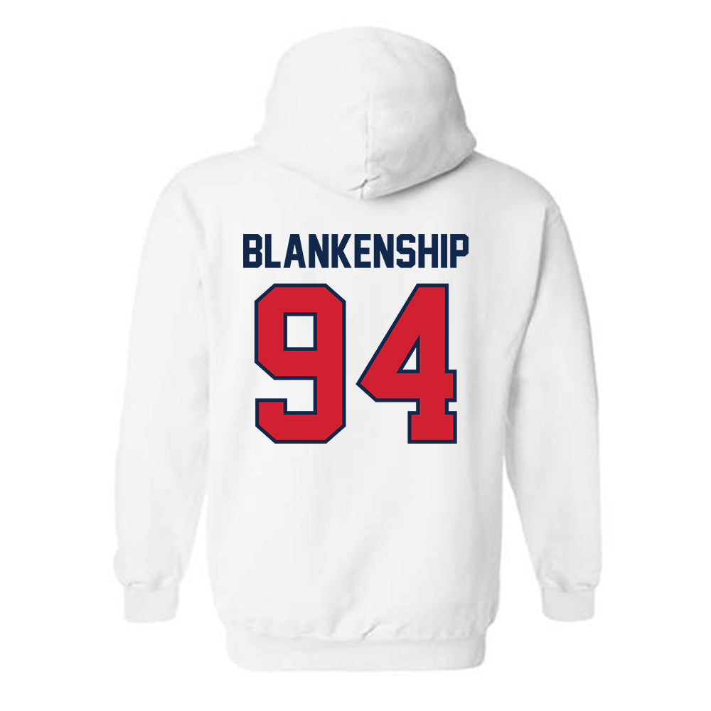 Ole Miss - NCAA Football : Caleb Blankenship - Replica Shersey Hooded Sweatshirt-1