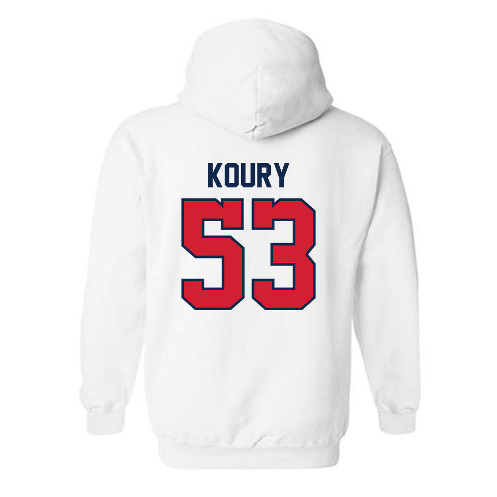 Ole Miss - NCAA Football : Joe Koury - Replica Shersey Hooded Sweatshirt-1