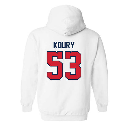 Ole Miss - NCAA Football : Joe Koury - Replica Shersey Hooded Sweatshirt-1