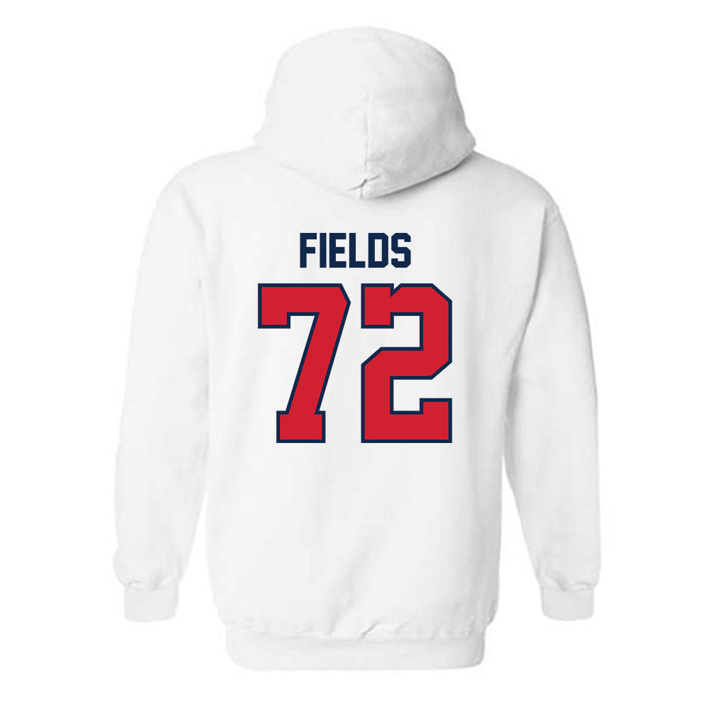 Ole Miss - NCAA Football : Ethan Fields - Replica Shersey Hooded Sweatshirt