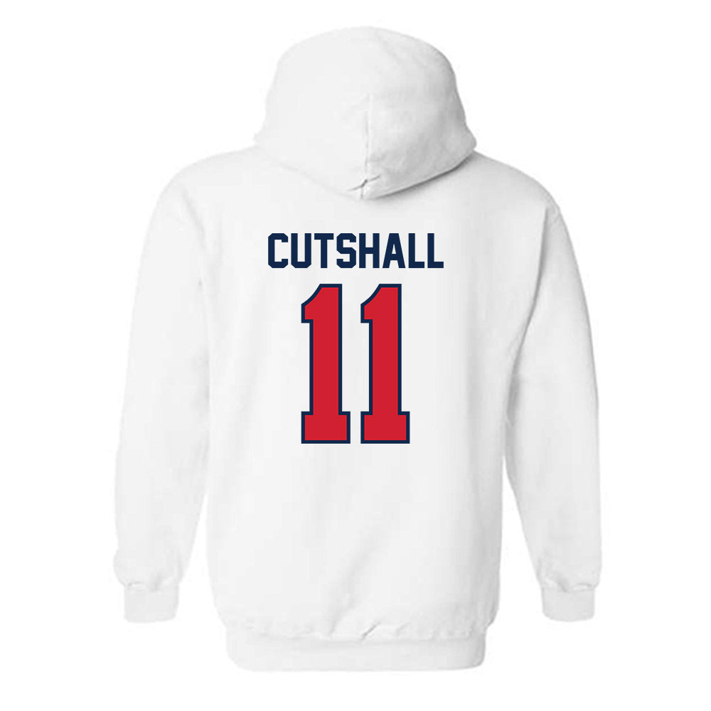 Ole Miss - NCAA Baseball : William Cutshall - Replica Shersey Hooded Sweatshirt-1