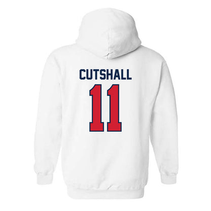 Ole Miss - NCAA Baseball : William Cutshall - Replica Shersey Hooded Sweatshirt-1