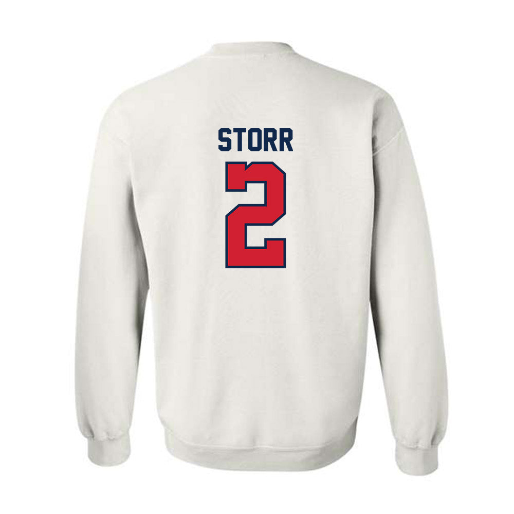 Ole Miss - NCAA Men's Basketball : AJ Storr - Replica Shersey Crewneck Sweatshirt-1