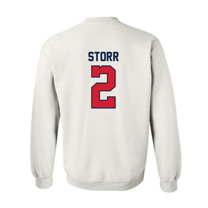 Ole Miss - NCAA Men's Basketball : AJ Storr - Replica Shersey Crewneck Sweatshirt-1