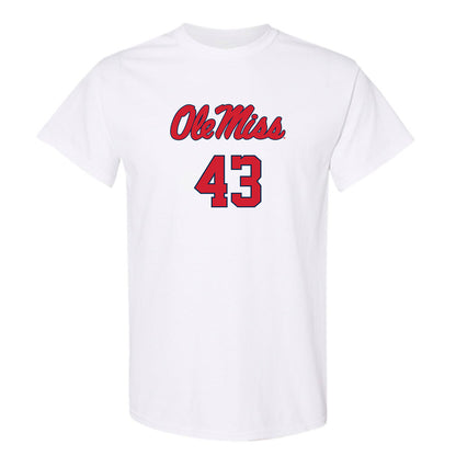 Ole Miss - NCAA Baseball : Cole Ketchum - Replica Shersey T-Shirt