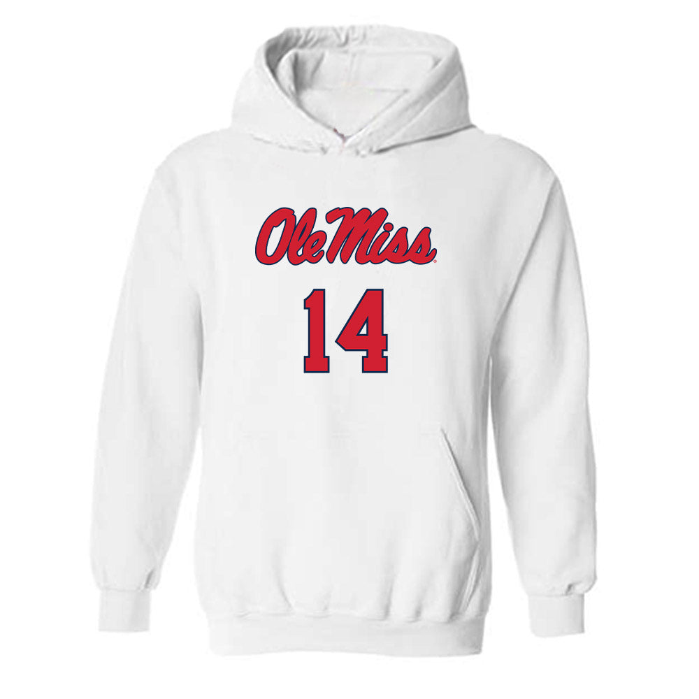 Ole Miss - NCAA Softball : Abby Herndon - Replica Shersey Hooded Sweatshirt-0