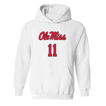 Ole Miss - NCAA Football : Jordan Watkins - Replica Shersey Hooded Sweatshirt