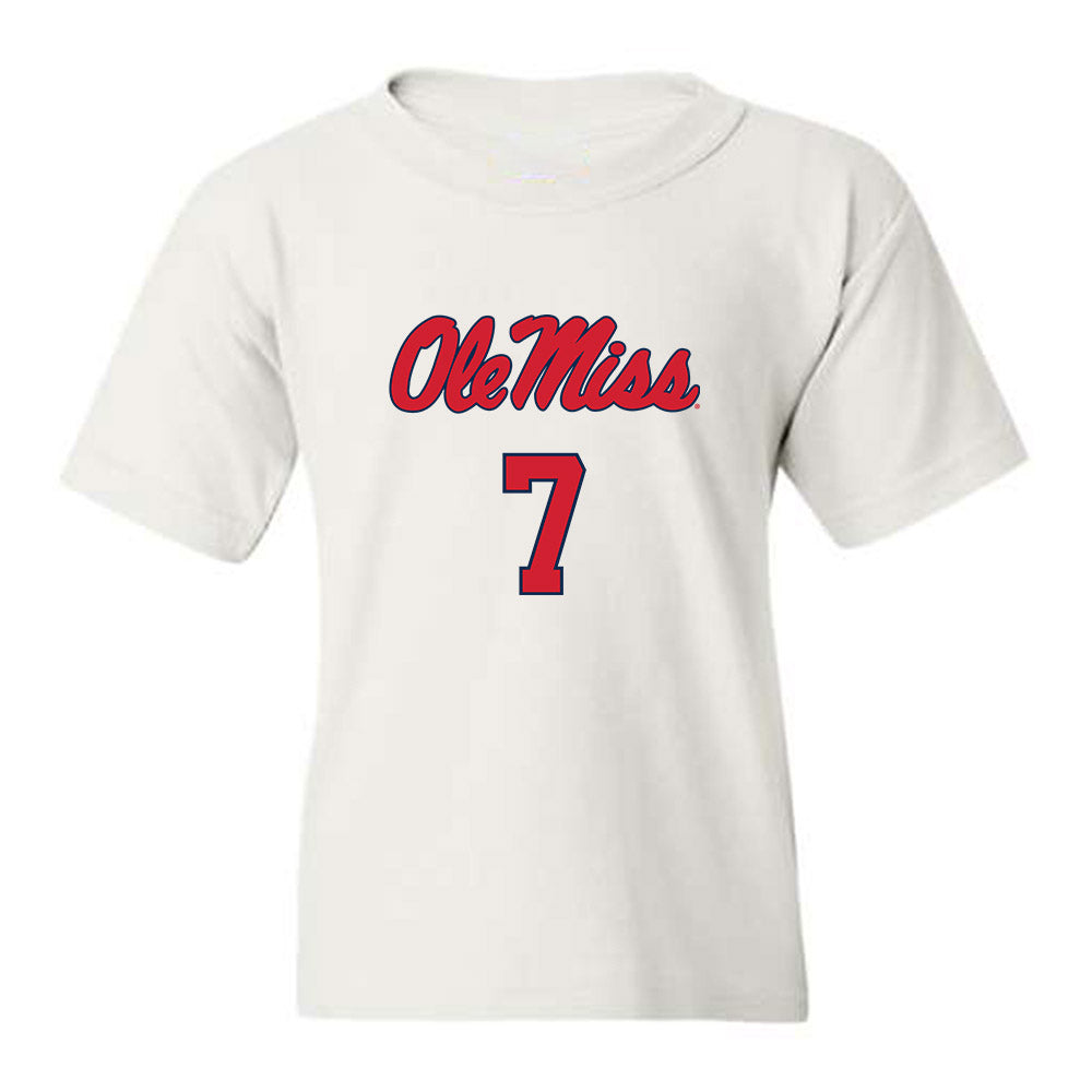 Ole Miss - NCAA Women's Soccer : Ek Uithoven - Replica Shersey Youth T-Shirt