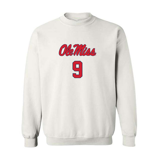 Ole Miss - NCAA Baseball : Ethan Lege - Replica Shersey Crewneck Sweatshirt