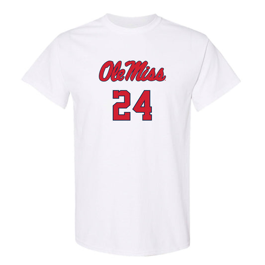 Ole Miss - NCAA Baseball : Austin Fawley - Replica Shersey T-Shirt-0