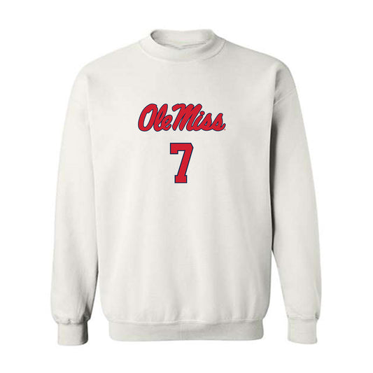 Ole Miss - NCAA Women's Soccer : Ek Uithoven - Replica Shersey Crewneck Sweatshirt