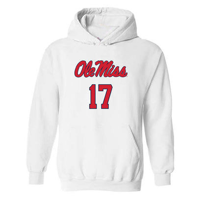 Ole Miss - NCAA Baseball : John Kramer - Replica Shersey Hooded Sweatshirt