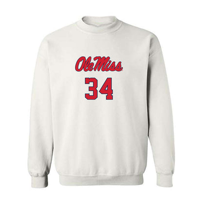 Ole Miss - NCAA Baseball : Landon Waters - Replica Shersey Crewneck Sweatshirt-0