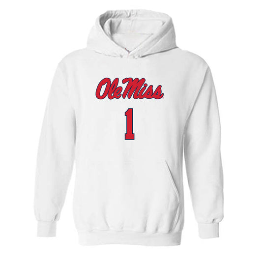 Ole Miss - NCAA Men's Basketball : Mikeal Brown-Jones - Replica Shersey Hooded Sweatshirt-0