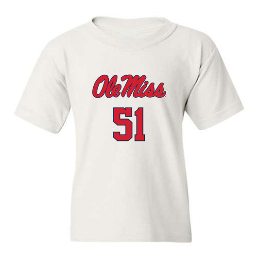 Ole Miss - NCAA Football : Zxavian Harris - Replica Shersey Youth T-Shirt-0