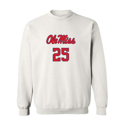 Ole Miss - NCAA Baseball : Grayson Saunier - Replica Shersey Crewneck Sweatshirt