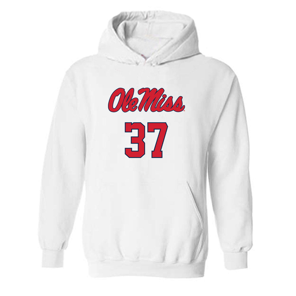 Ole Miss - NCAA Football : Austin Acton - Replica Shersey Hooded Sweatshirt